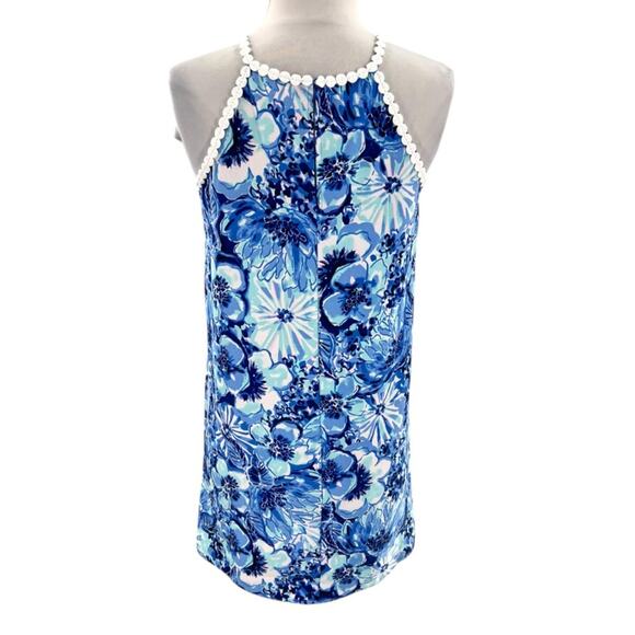 Lilly Pulitzer Pearl Soft Shift Dress - Coastal Blue Catch N Keep sz 2 - Picture 3 of 8